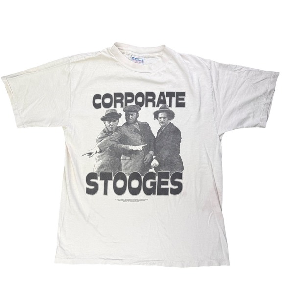 All Sport Other - Vintage Three Stooges Corporate Stooges 1995 Comedy III T Shirt Made USA